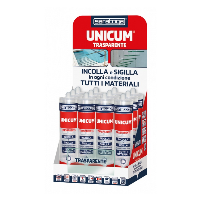Adesivo Unicum High Tack Saratoga 460 g Bianco/Trasparente